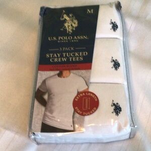 U.S. Polo Assn. White Crew Neck Tees Pack